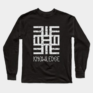 Africa Sankofa Adinkra Symbol "Knowledge" Long Sleeve T-Shirt